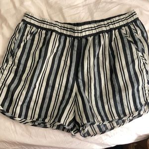 Madewell Striped Linen Shorts